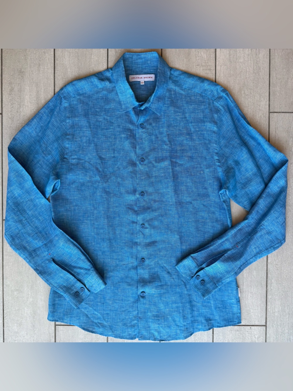 Orlebar Brown Long Sleeve Linen Shirt